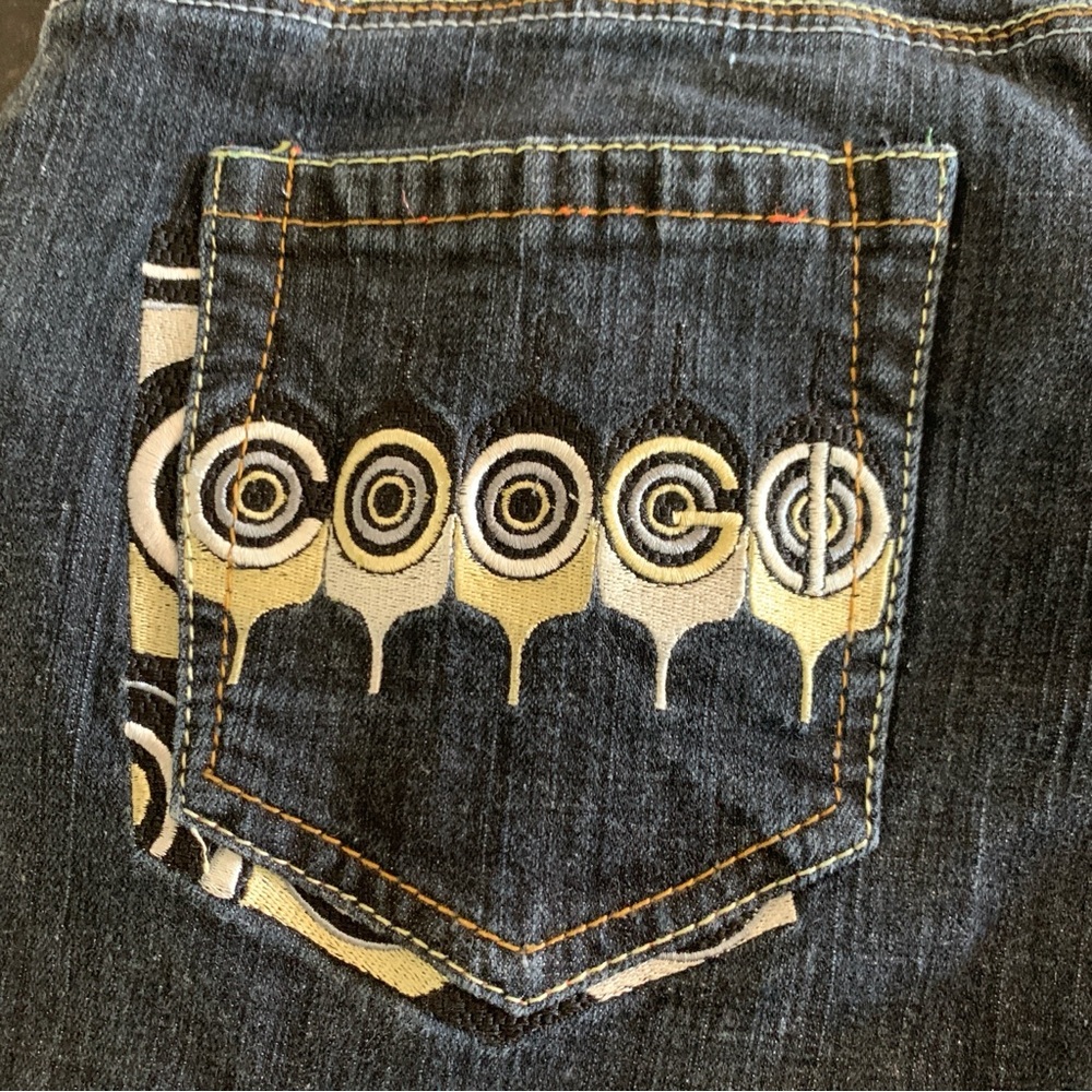 Vintage Coogi Dark Wash Women’s Embroidered Jeans Size 13/14 - Picture 14 of 16